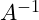 A^{-1}